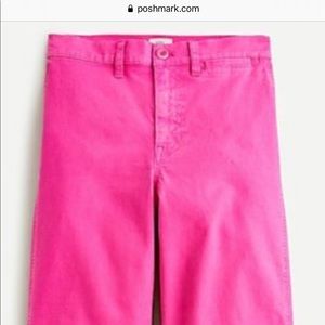 J.Crew Slim Wide Leg Pink Pant